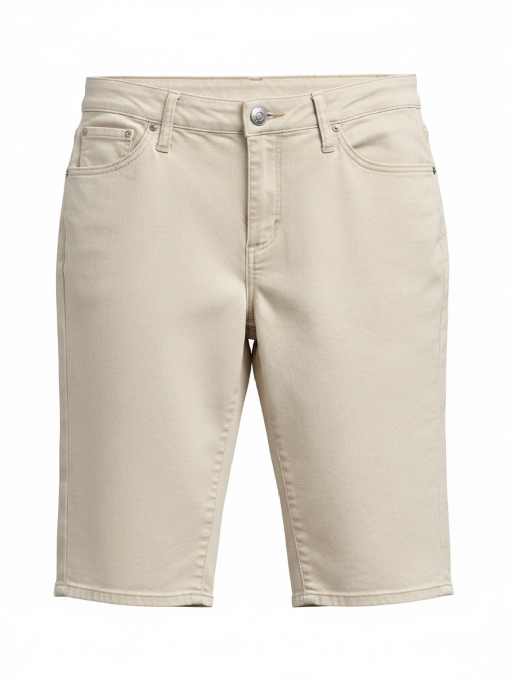 Jag Jeans Women's Neutral Cream Bermuda Shorts